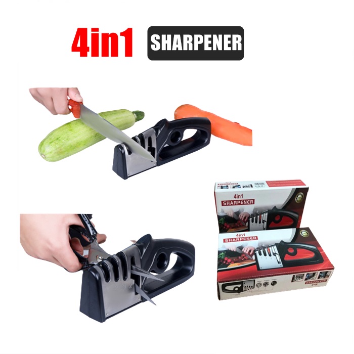 Buy Sharpener 4 in 1 Knife and Scissor Sharpening Device Knife car